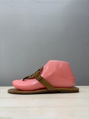 Tory Burch Brown Patent Leather Miller Sandals Size 7